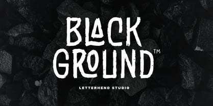 Black Ground Font Poster 1