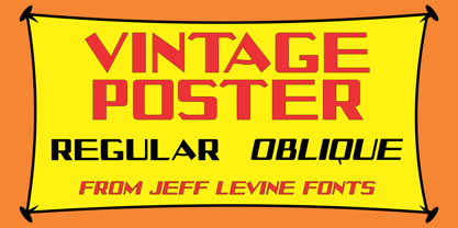 Vintage Poster JNL Font Poster 1