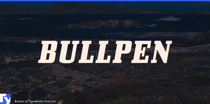 Bullpen Font Poster 1