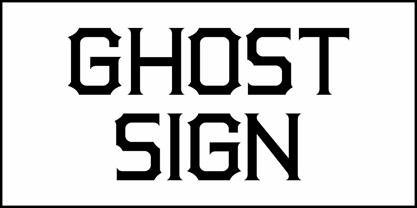 Ghost Sign JNL Fuente Póster 2