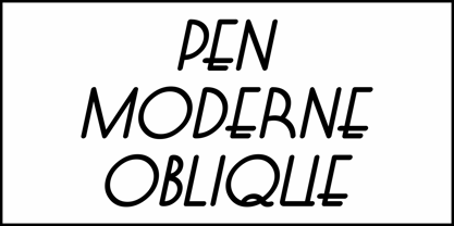 Pen Moderne JNL Font Poster 4