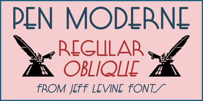 Pen Moderne JNL Font Poster 1