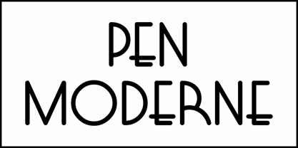 Pen Moderne JNL Font Poster 2