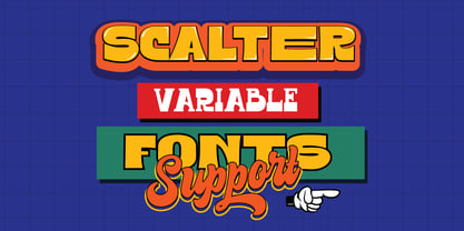 Scalter Font Poster 3