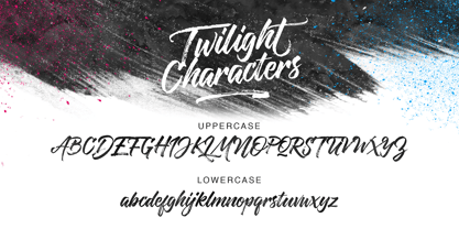 Twilight Script Font Poster 9