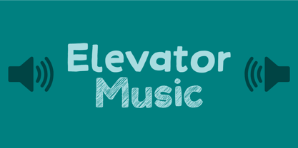 Elevator Music Font Poster 1