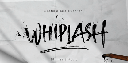 Whiplash Font Poster 1