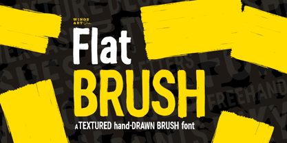 WA Flat Brush Font Poster 1