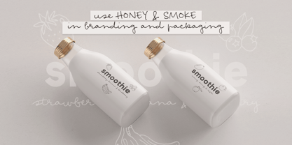 Honey and Smoke Font Poster 9