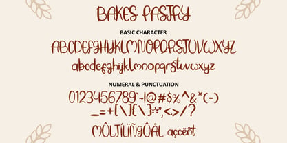 Baking Pastry Font Poster 6