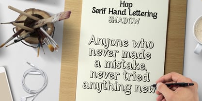 Hop Serif Hand Lettering Fuente Póster 11