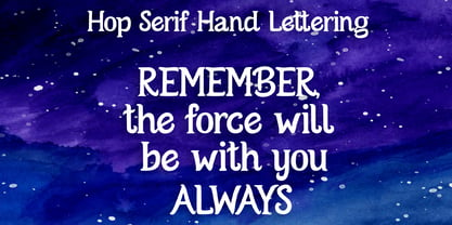 Hop Serif Hand Lettering Fuente Póster 9