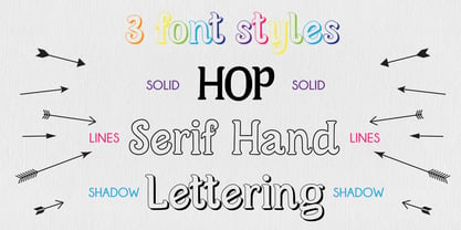 Hop Serif Hand Lettering Fuente Póster 8