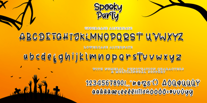 Spooky Party Font Poster 8