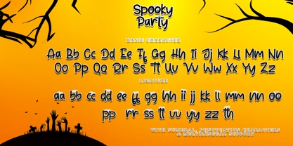 Spooky Party Fuente Póster 7