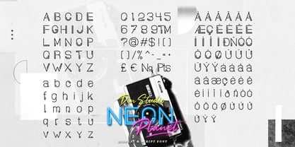 Neon Planet Font Poster 9