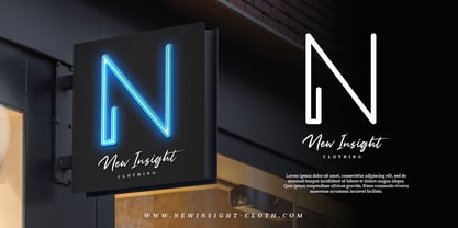 Neon Planet Font Poster 4