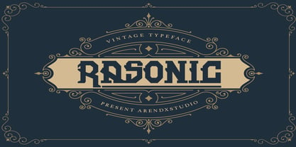 Rasonic Font Poster 1