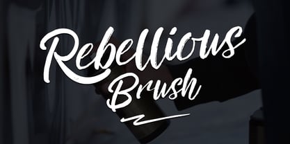 Rebellious Brush Font Poster 1