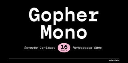Gopher Mono Font Poster 1