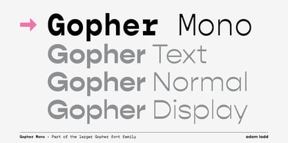 Gopher Mono Font Poster 6