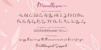 Monallesia Script Font Poster 11