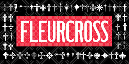 P22 FleurCross Font Poster 1