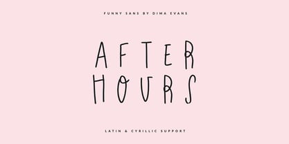 After Hours Font Poster 1
