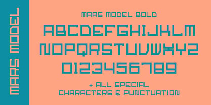 Mars Model Font Poster 7