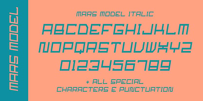 Mars Model Font Poster 6