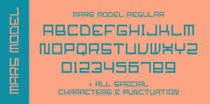 Mars Model Font Poster 5