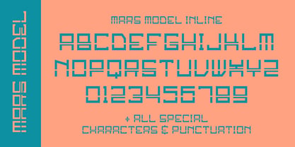 Mars Model Font Poster 9