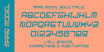 Mars Model Font Poster 8