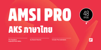 Amsi Pro AKS Font Poster 2
