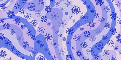 P22 Snowflakes Font Poster 2