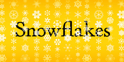 P22 Snowflakes Font Poster 1