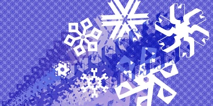P22 Snowflakes Font Poster 4