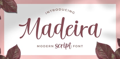 Madeira Script Font Poster 1