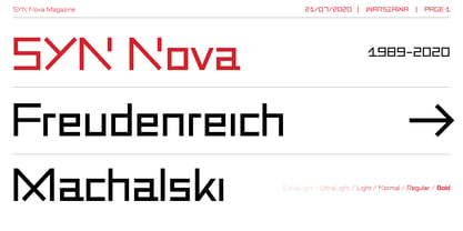 SYN Nova Font Poster 1