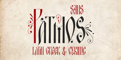 Patmos Sans Police Poster 1