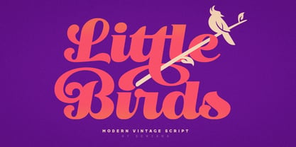 Little Birds Script Fuente Póster 1