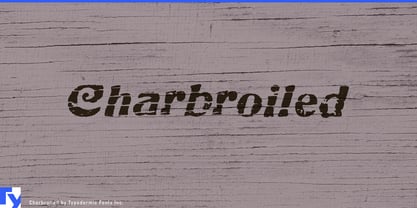 Charbroiled Font Poster 1