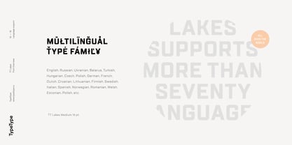TT Lakes Font Poster 9