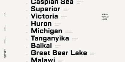 TT Lakes Font Poster 13