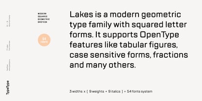 TT Lakes Font Poster 3