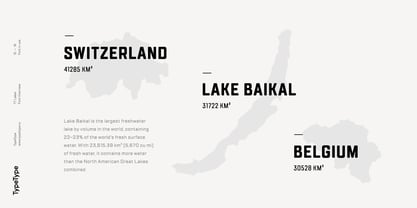 TT Lakes Font Poster 14