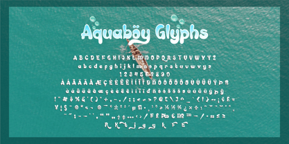 Aquaboy Font Poster 2