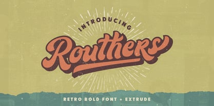 Routhers Font Poster 1