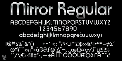 Mirror Font Poster 2