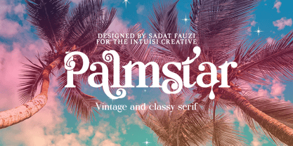 Palmstar Font Poster 1